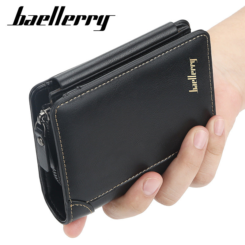 WA305 - Baellerry three-fold zipper Wallet