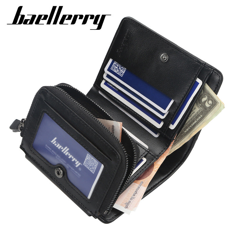 WA305 - Baellerry three-fold zipper Wallet