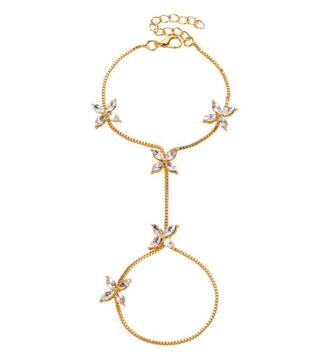 B845 - Floral Chain Bracelet