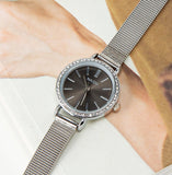 W3908 - Silver Mesh Belt Women's Fashion Watch