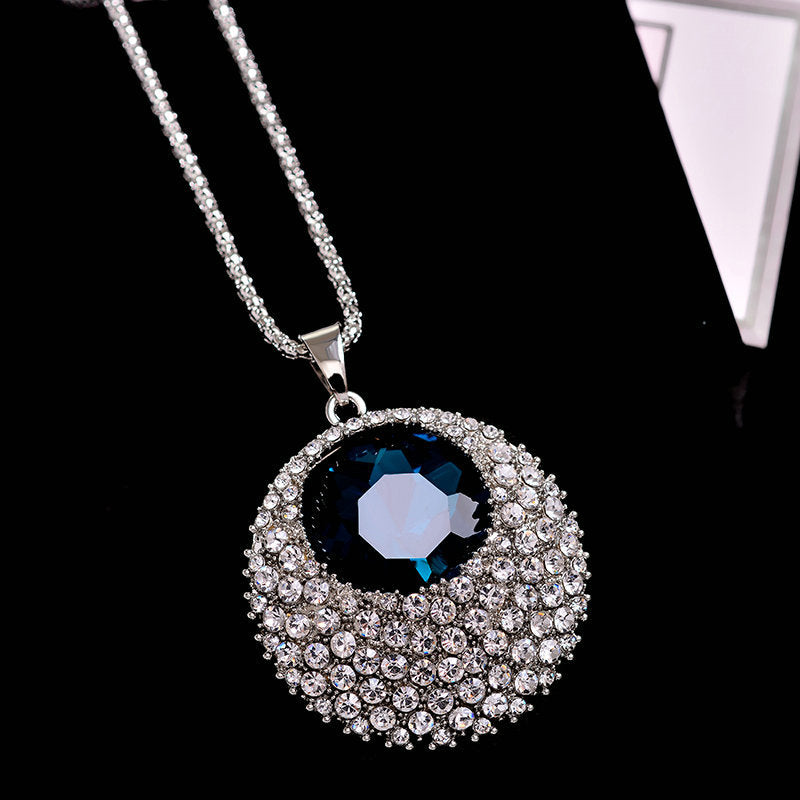 N2674 - Blue Gemstone Pedant Necklace