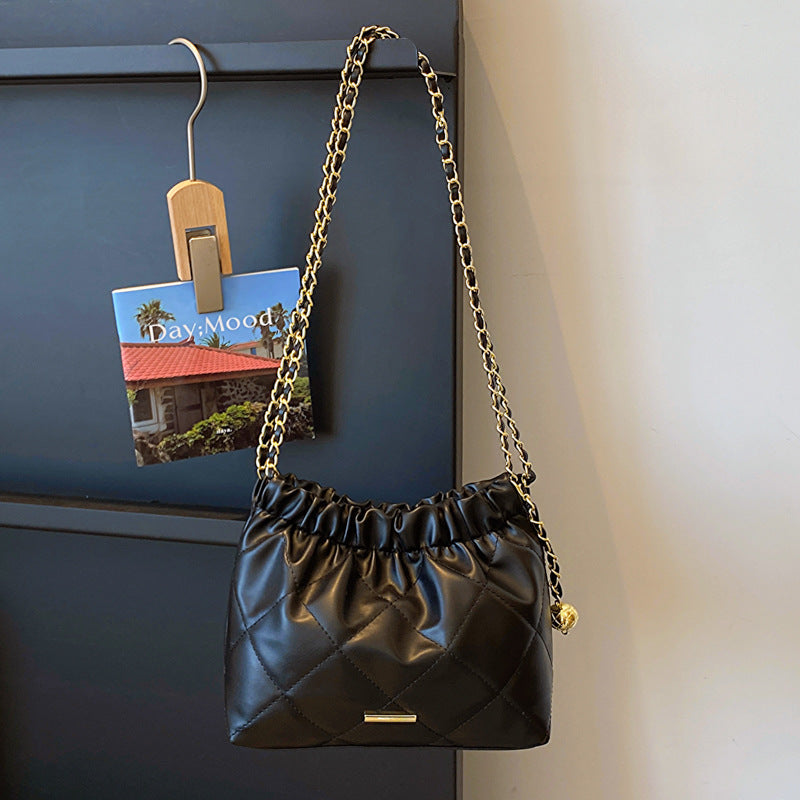 CL1122 - Plated Chain Shoulder Bag