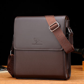 BM047 - Genuine Leather Men's Messenger Bag