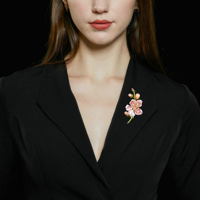 XSB171 - Elegant Floral Saree Brooch