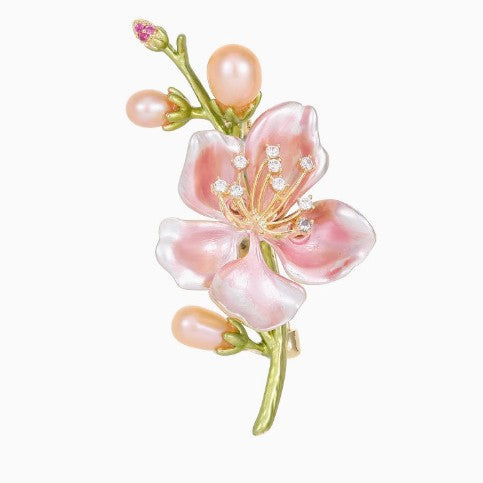 XSB171 - Elegant Floral Saree Brooch