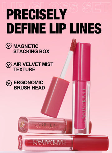 MA666 - 4Pc Pearlescent Long Lasting Lip Glaze Set