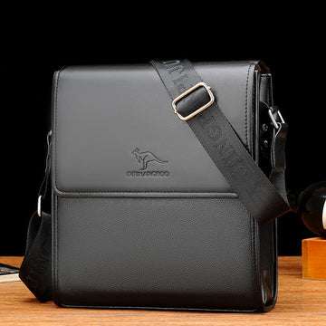 BM046 - Genuine Leather Men's Messenger Bag
