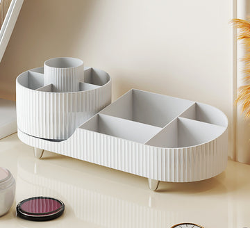 HD637 - Makeup Organiser Black Rotating Makeup Organiser