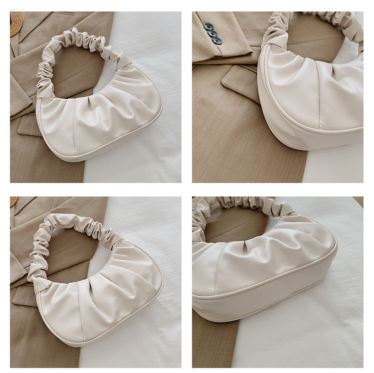 CL1447 - Pleated Cloud Shoulder Bag