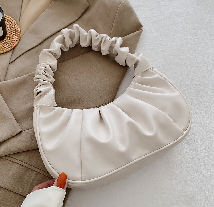CL1447 - Pleated Cloud Shoulder Bag