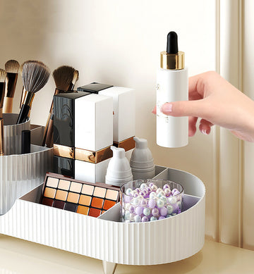 HD637 - Makeup Organiser Black Rotating Makeup Organiser