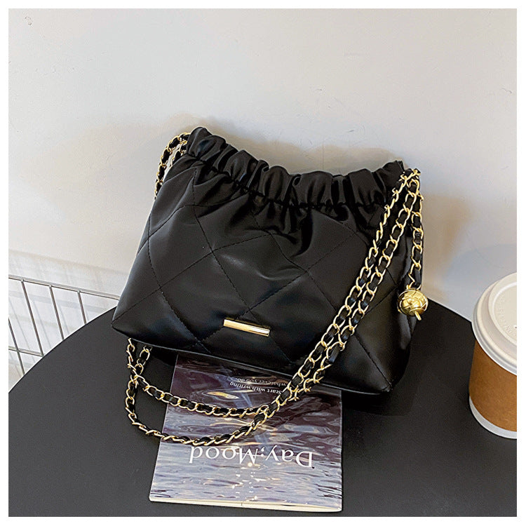 CL1122 - Plated Chain Shoulder Bag