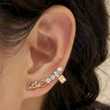 E1561 - LOVE Letter Ear Bone Clip Earrings