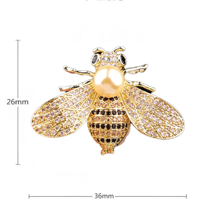 XSB179 - Golden Bee Saree Brooch