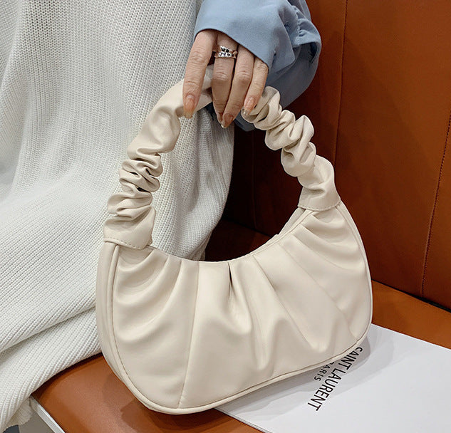 CL1447 - Pleated Cloud Shoulder Bag