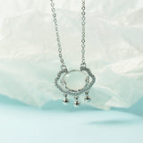 N2506 - Lock round bead necklace