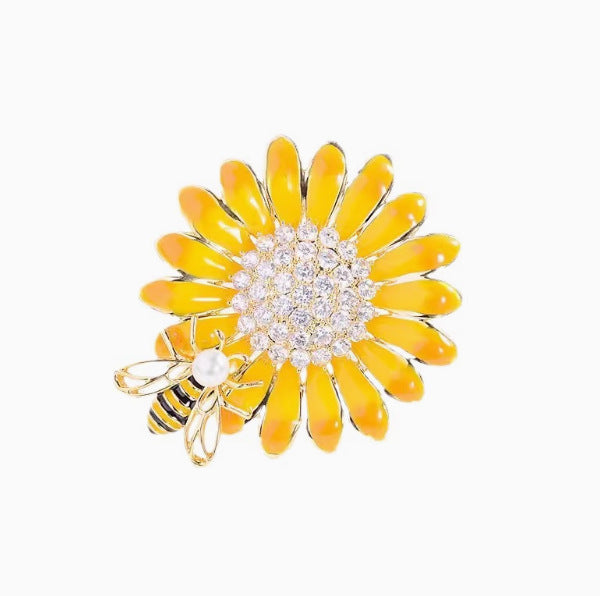 XSB174 - Sunflower Saree Brooch