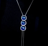 N2680 - Butterfly Droplet Gemstone Necklace