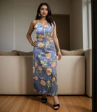 C278 - Blue Floral Two Piece Set
