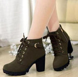 SH314 - High heel thick heel casual women's boots