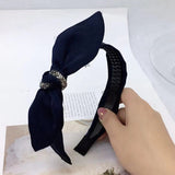 HA240 - Diamond Ear navy blue Headband