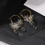 E1190 - Fashion crystal flower earrings