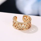 E1311 - Gold Cuff Earrings