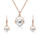SET599 - Elegant Pearl Jewellery Set