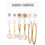 E1245 - Elegant Pearl Earring Set