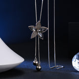 N2649 - Floral Star Pendant Necklace