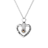 N2300 - Heart Shaped Projection Pendant Necklace
