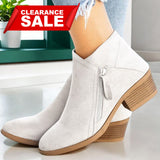 SH323 - Suede Double Side Zipper Boots