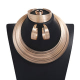 N2691 - Multi-Wire 4pc Necklace Set