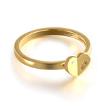 R471 - 18K gold heart-shaped diamond Ring