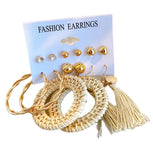 E1372 - Vintage Brown Earring Set