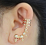 E1137 - Hanging skull Earrings