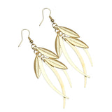 E1390 - Golden Leaf Earring