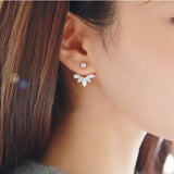 E1279 - Korean crystal daisy Earrings