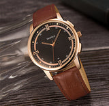 W3955 - Yazole Simple Brown Quartz Men's Watch