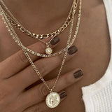 XN033 - Double layered tassel necklace