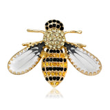 SB237 - Oil Diamond Bee Saree Brooch