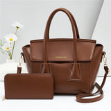 H2035 - Korean Fashion 2pc Handbag Set