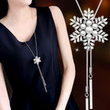 N2643 - White Floral Pedant Necklace