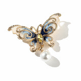 SB320 - Korean Butterfly Saree Brooch