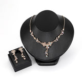 SET609 - Three Flower Leaf New Jewellery Set