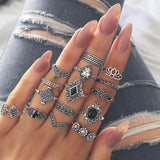 R640 - Silver Multi-Ring Set