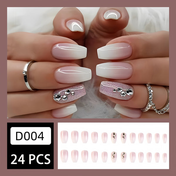 NA092 - Autumn Lotus Root Nails – Mirror Mirror