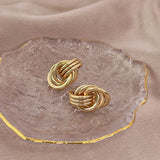 XE144 - Elegant Golden Earrings