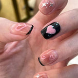 NA017 - Pink Love Glam Nails