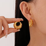 E1697 - Hollow Carved Earrings